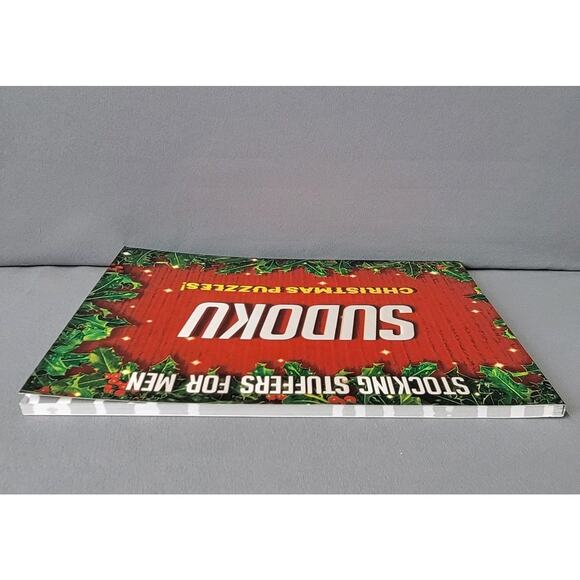 Stocking Stuffers for Men Christmas Sudoku Puzzles Book Paperback Unused - Picture 5 of 12